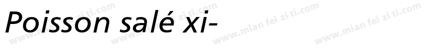 Poisson salé xi字体转换